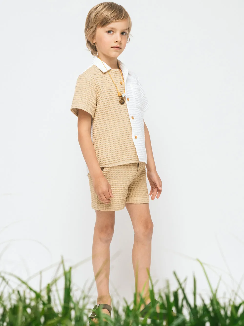 Beige Mari Shorts