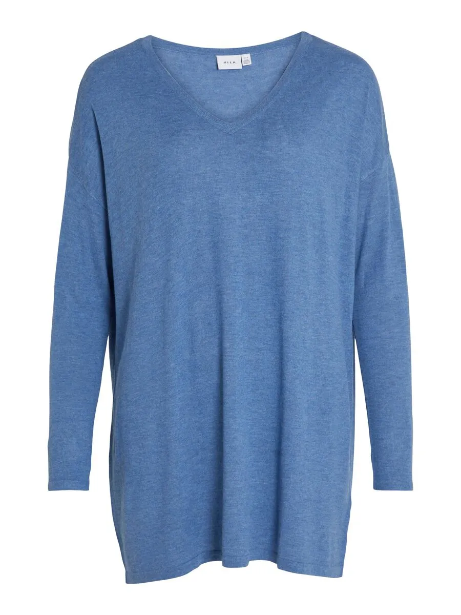 Bella V-Neck Top (Federal Blue)