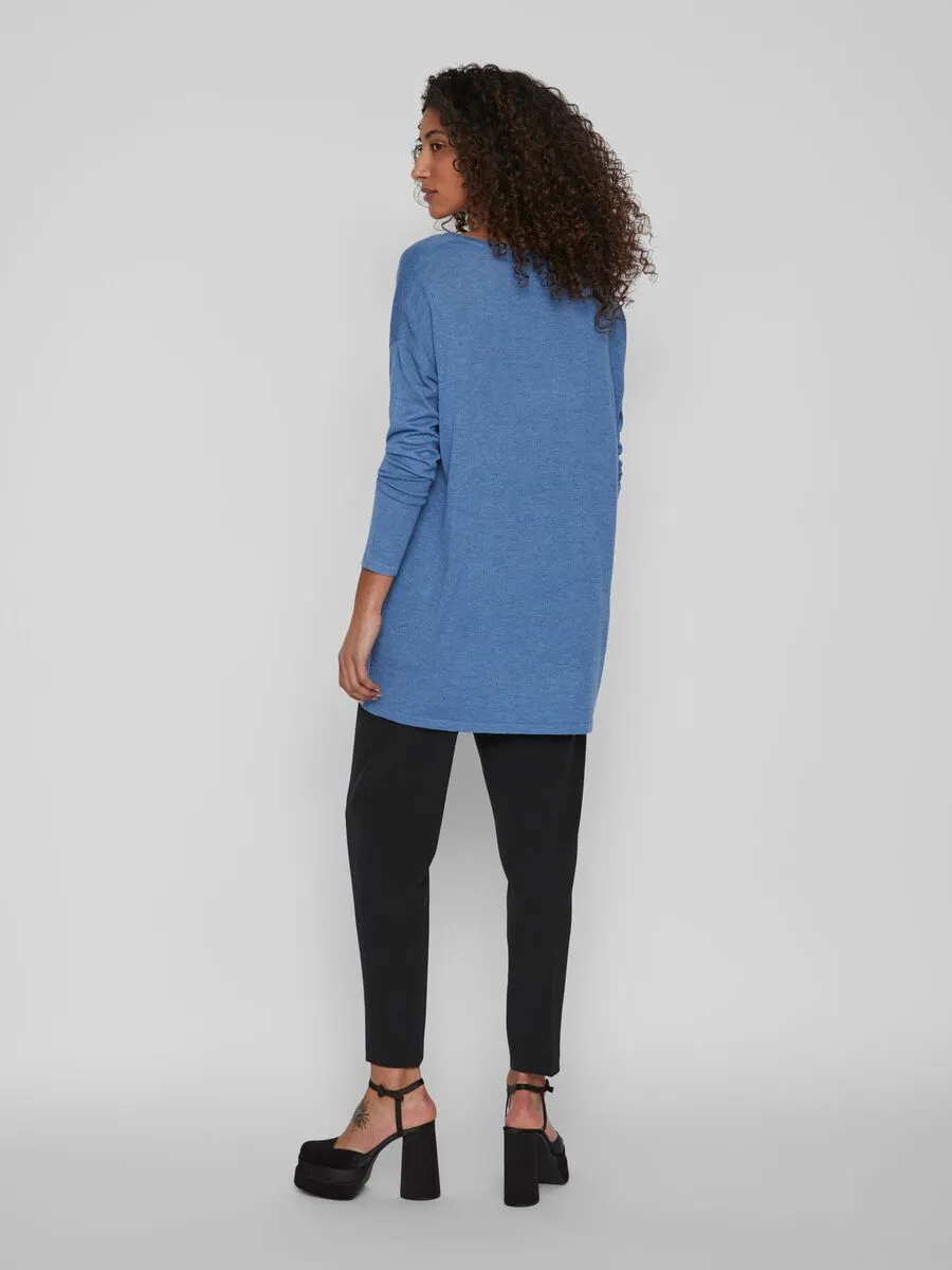 Bella V-Neck Top (Federal Blue)