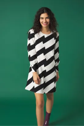 BETTE DRESS (BLACK/WHITE)