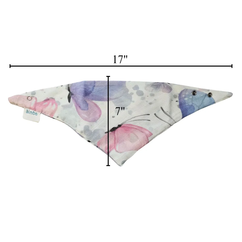 Bibs - Butterfly Kisses - 100% Gauze / Cotton - Baby  - pinks & Purples - BUTKIS245