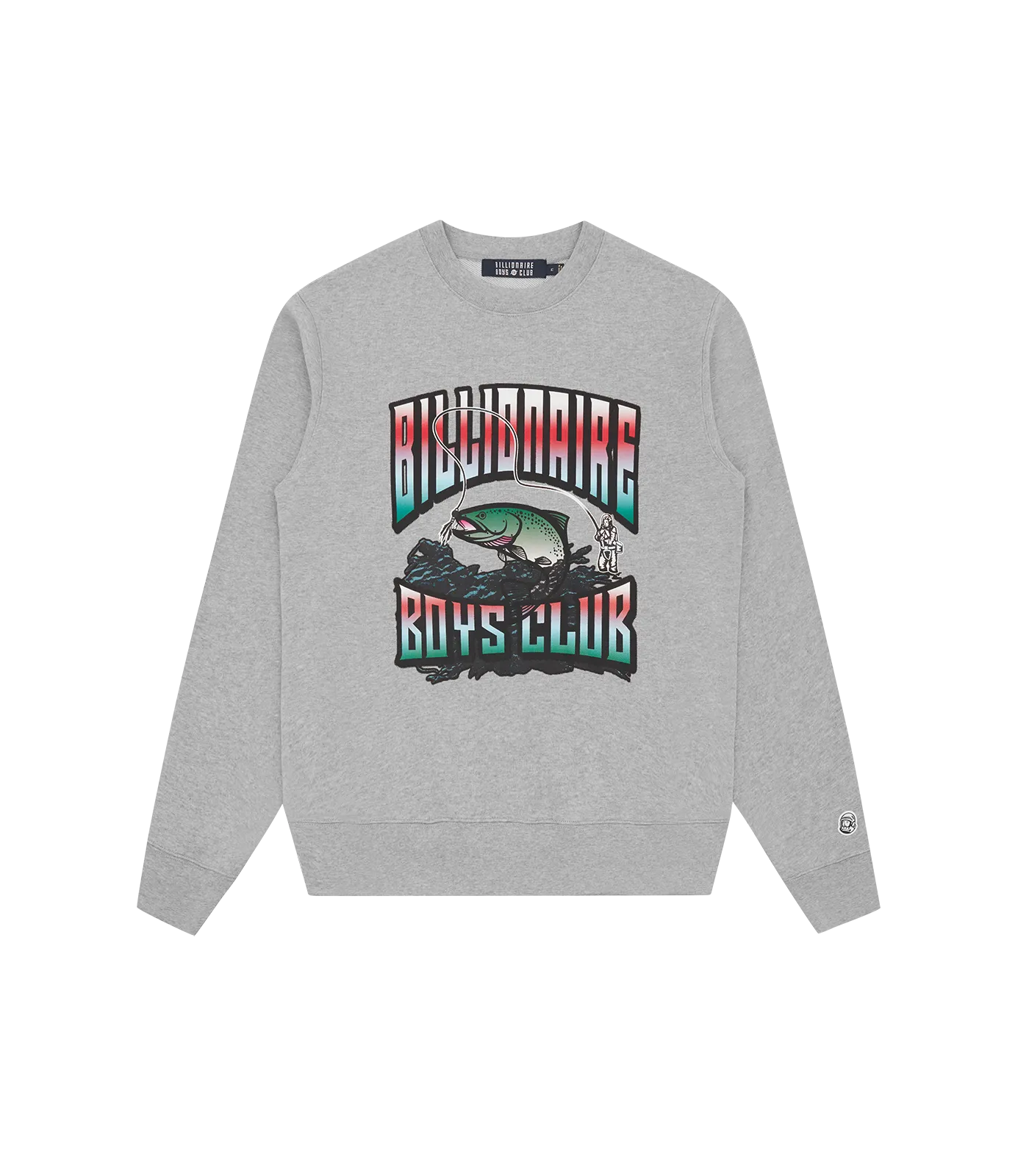 BIG CATCH CREWNECK - HEATHER GREY