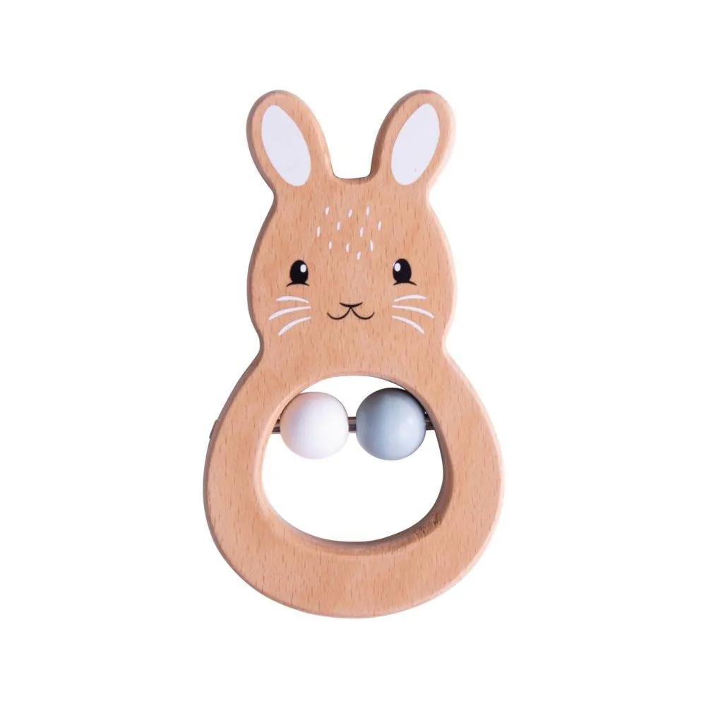 Bigjigs Toys: Wooden Rattle Rabbit