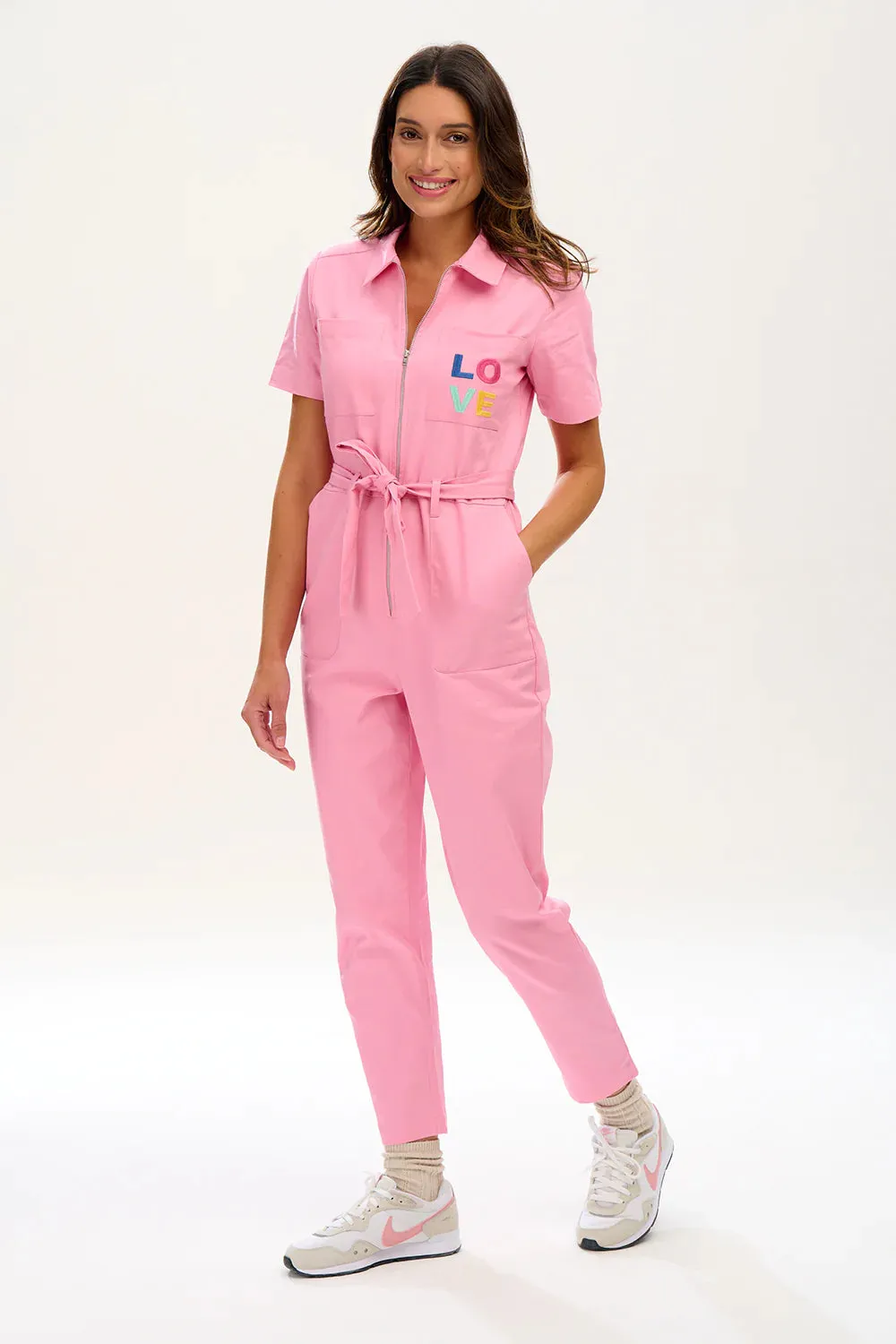 Billy Boilersuit (Pink, Love Pocket)