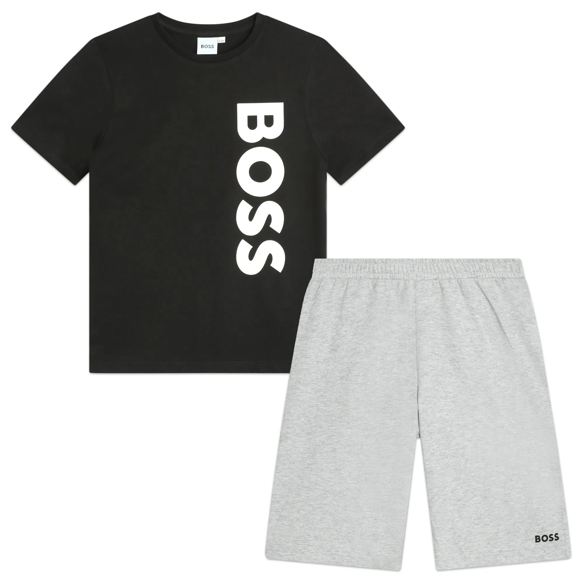 Black & Grad Shorts Set