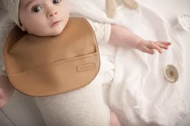 Bleu La La Classic Set of Soft Vegan Leather Easy Clean Bibs