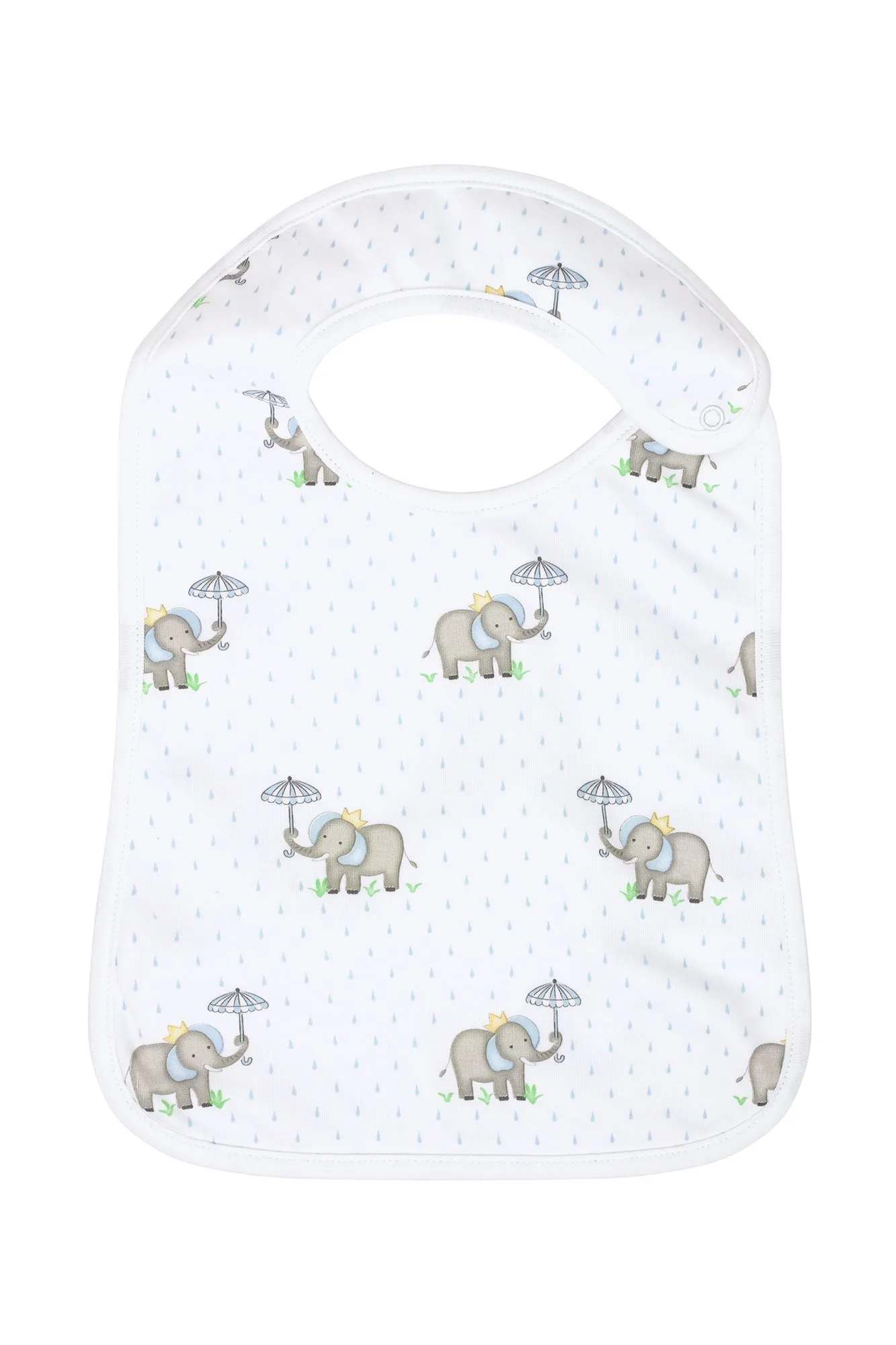 Blue Elephant Baby Feeding Bib