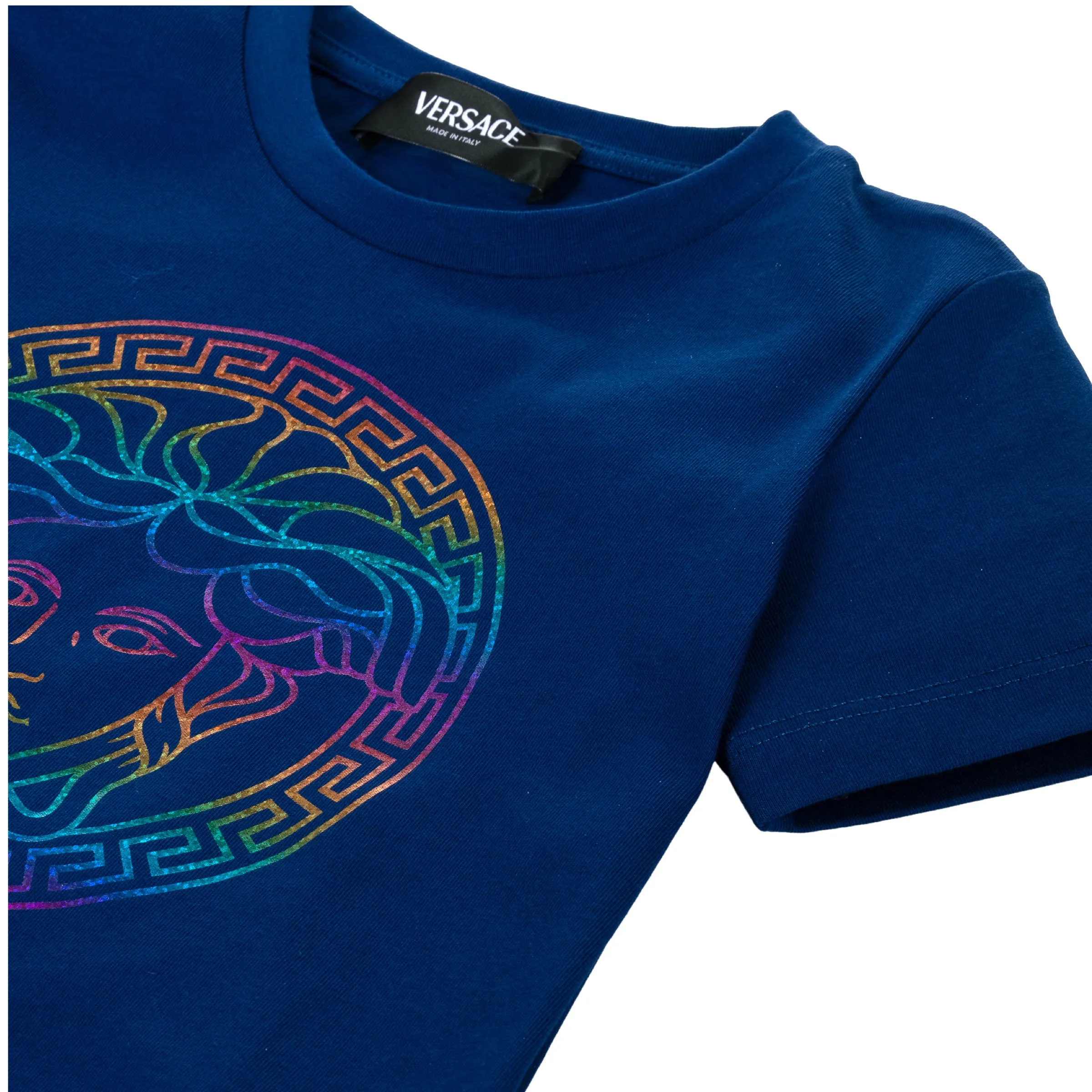 Blue Medusa Cotton T-Shirt