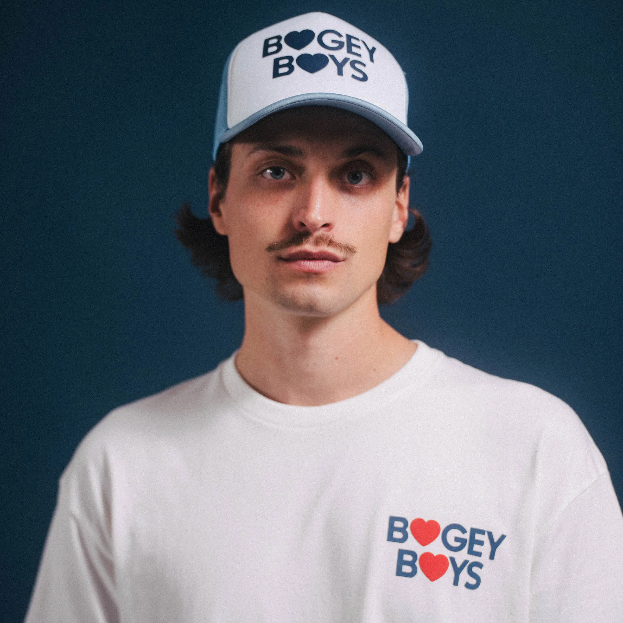 Bogey Boys x EFF Heart Trucker Hat - Powder Blue