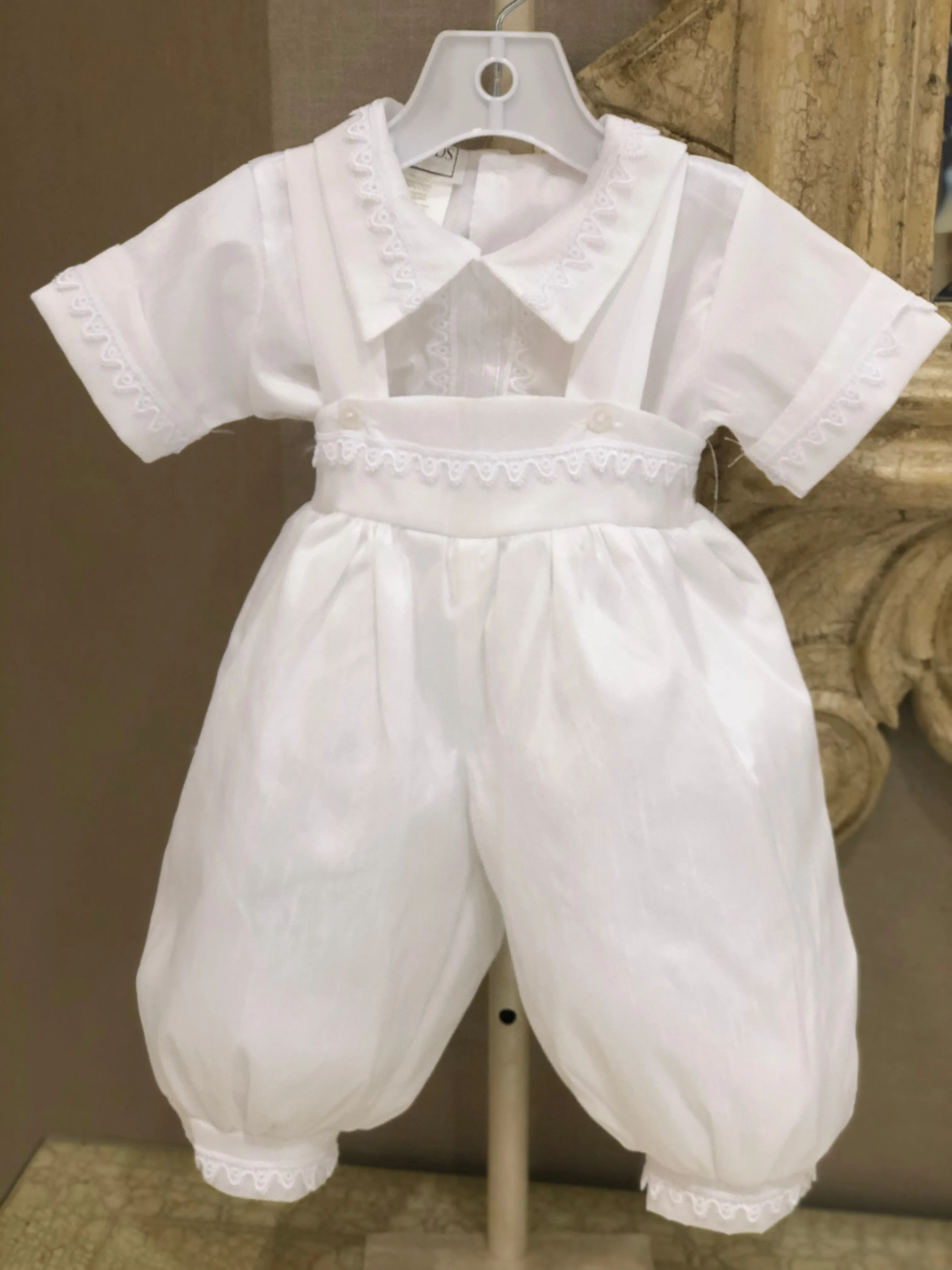 Boys Christening Romper