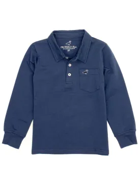 Boys Harrison Pocket Polo LS Navy