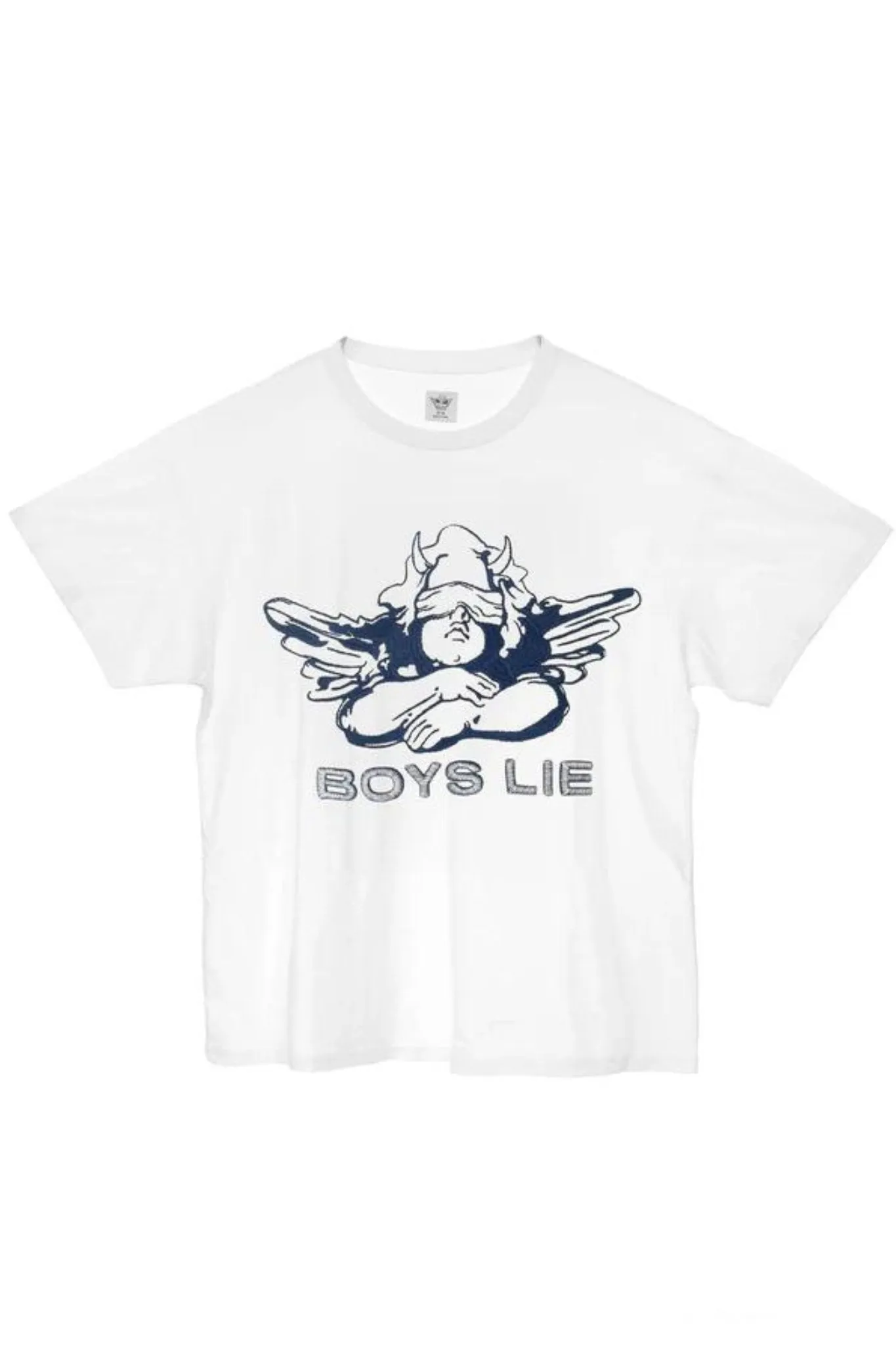 Boys Lie: Headliner Slub Boyfriend Tee in White