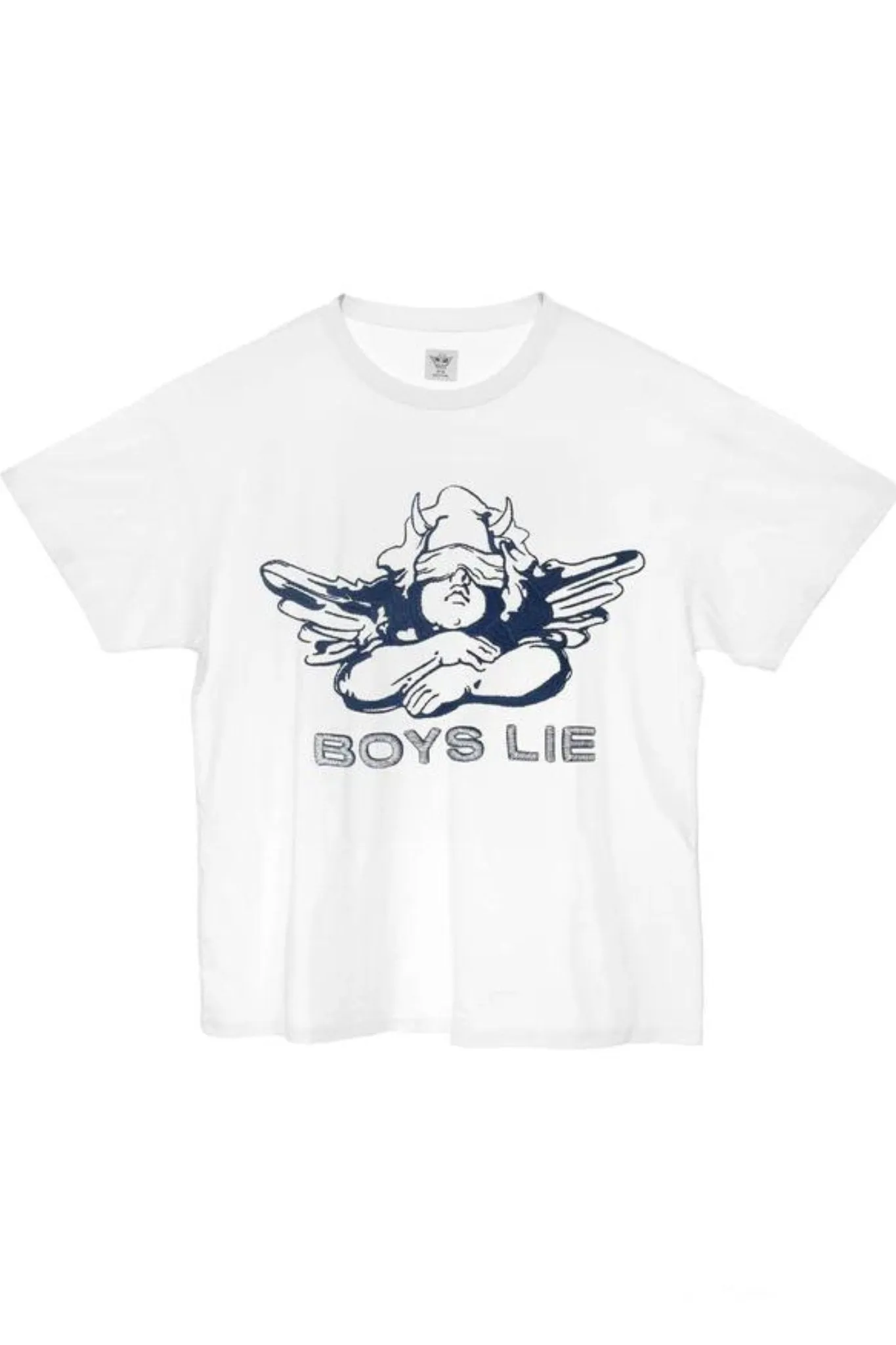 Boys Lie: Headliner Slub Boyfriend Tee in White