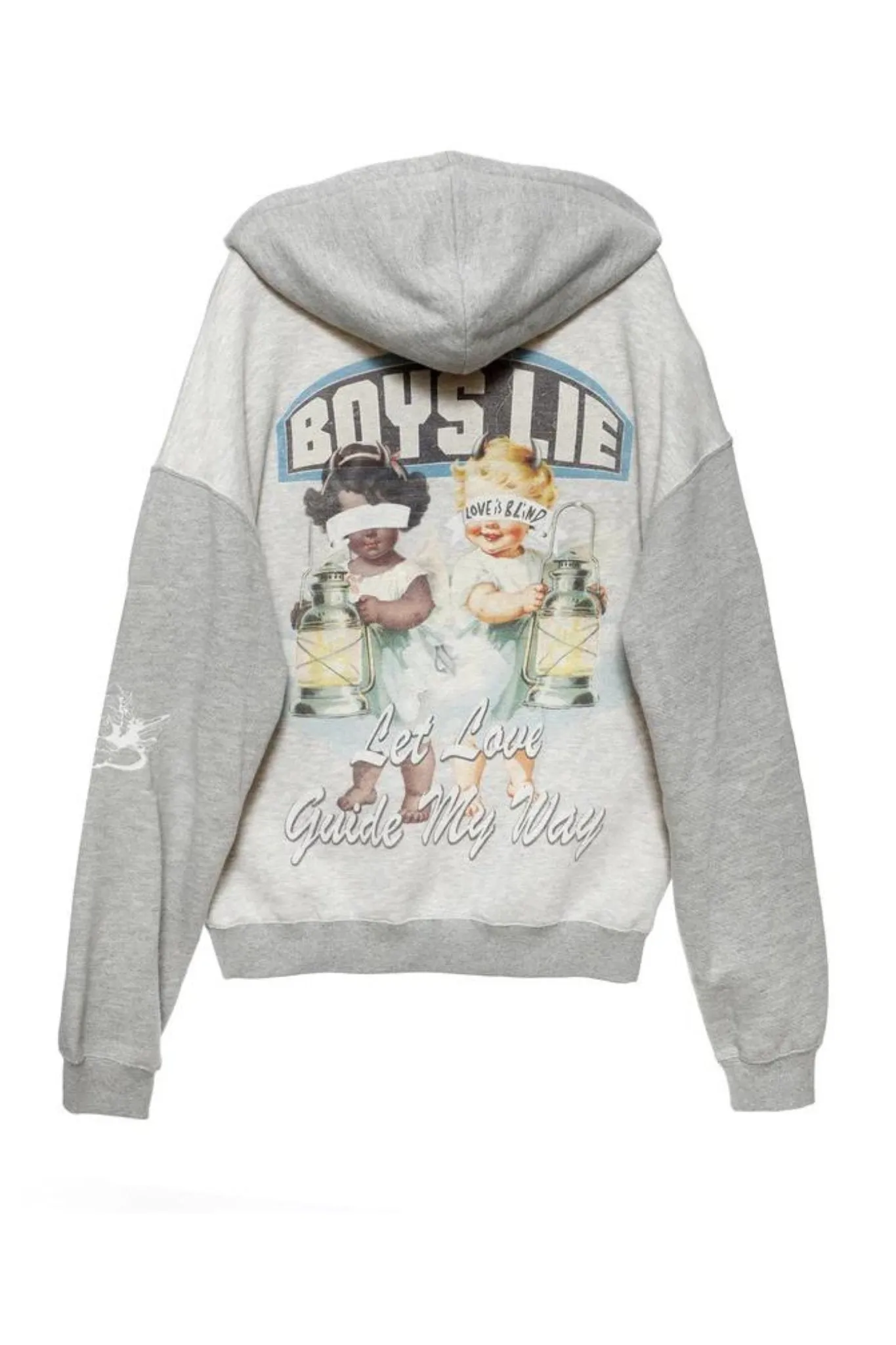 Boys Lie: Let Love Guide My Way Hoodie in Heather Ash Grey