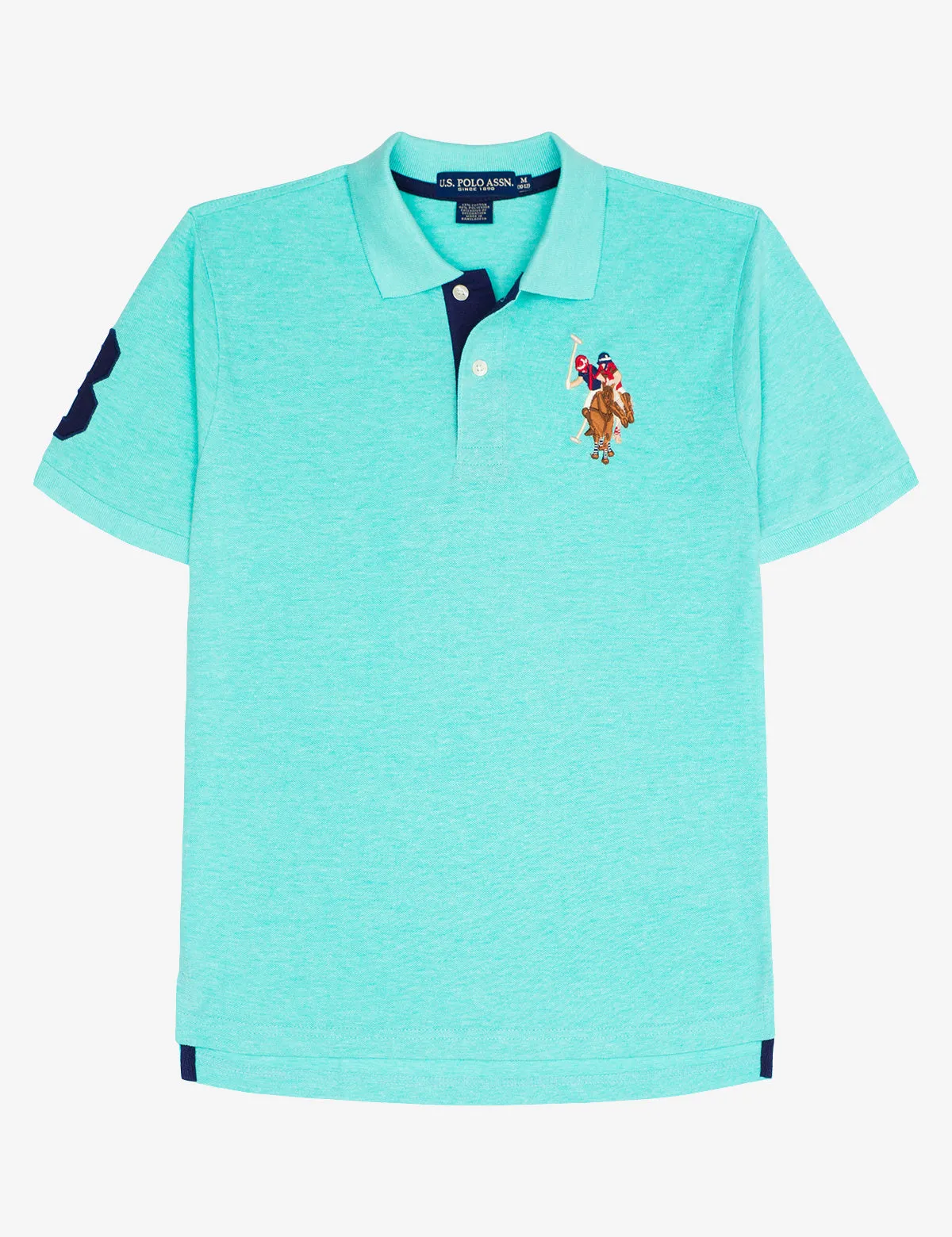 BOYS MULTI-COLOR BIG LOGO POLO SHIRT