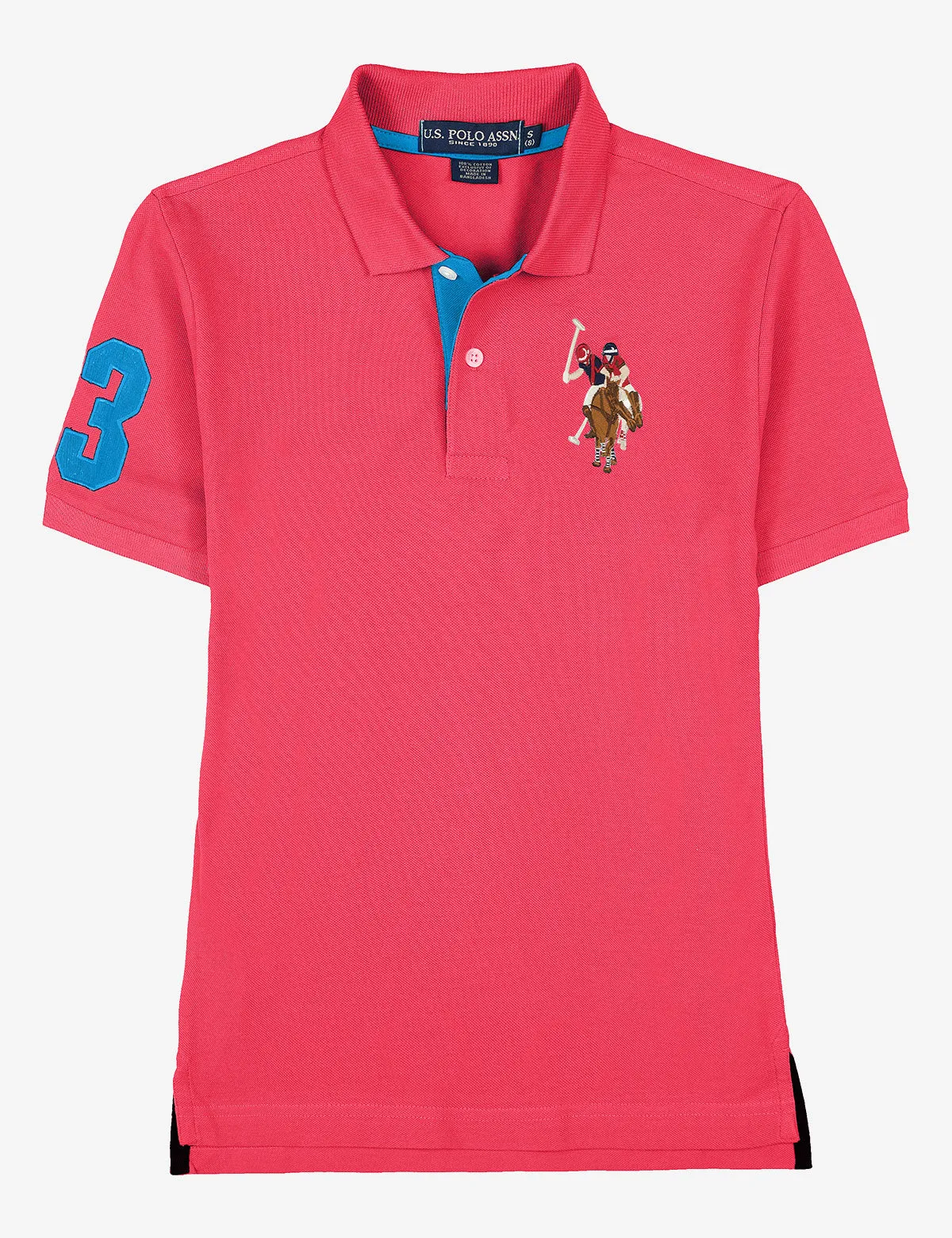 BOYS MULTI-COLOR BIG LOGO POLO SHIRT