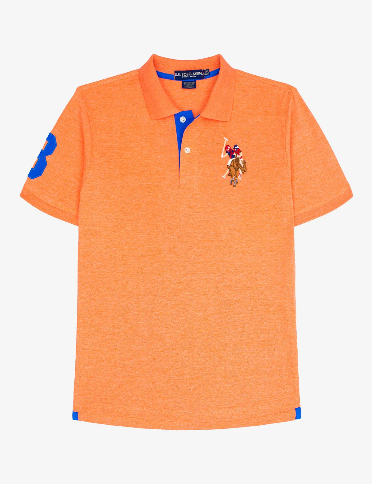 BOYS MULTI-COLOR BIG LOGO POLO SHIRT