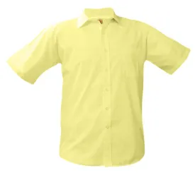 Boys Short Sleeve Dress Shirt - Yellow