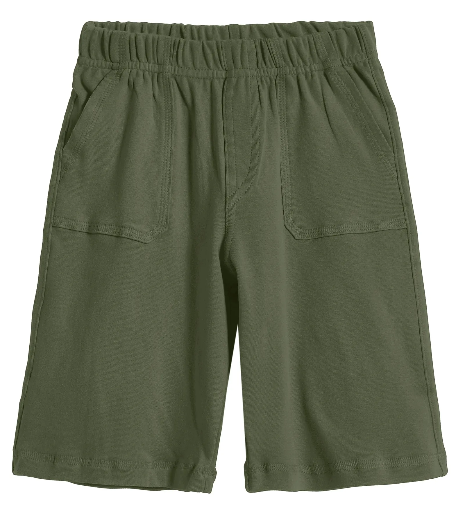 Boys Soft Cotton UPF 50  3 -Pocket Jersey Shorts | Turtle