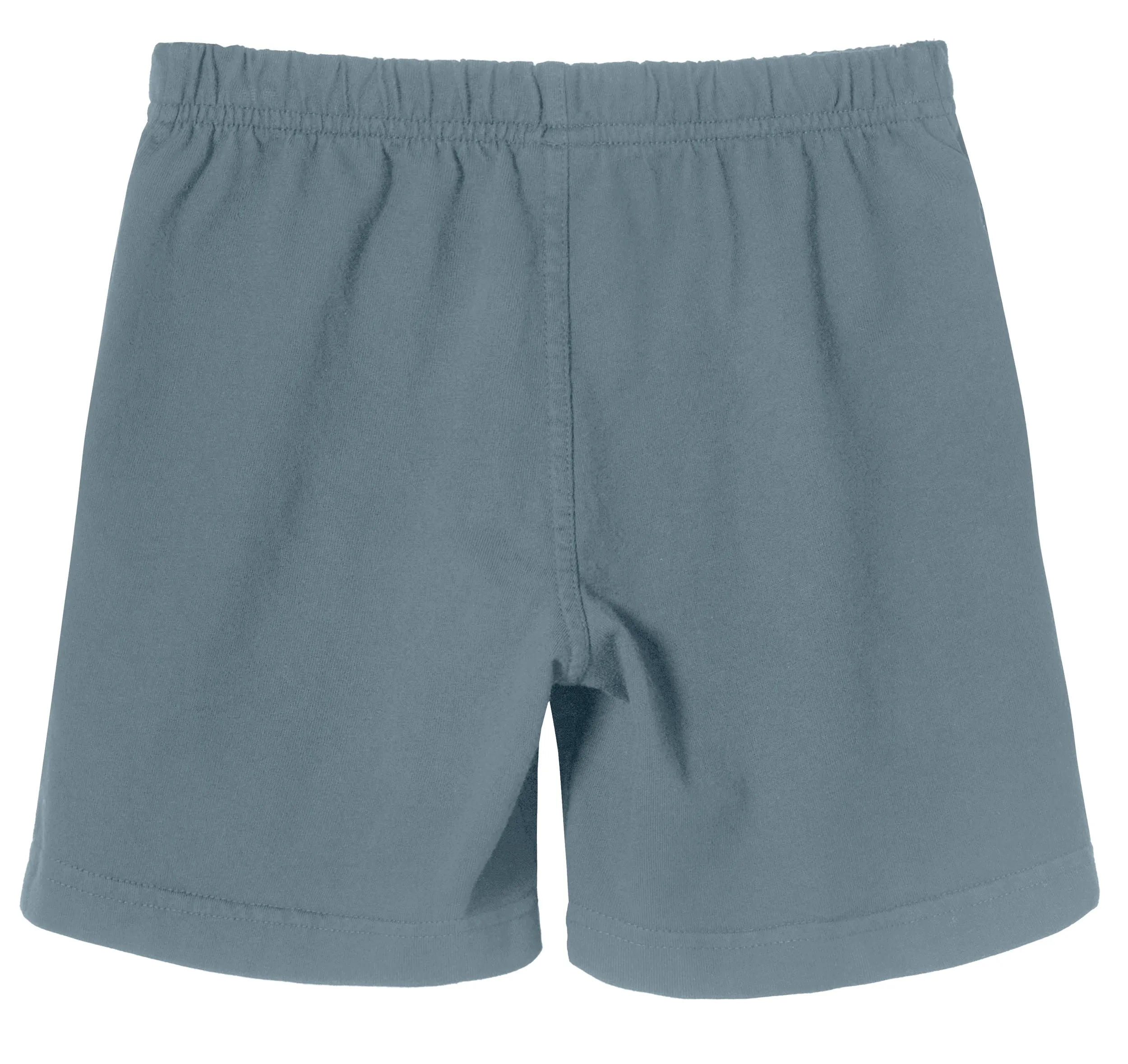 Boys Soft Cotton UPF 50  Above-Knee Side Pocket Shorts | Concrete