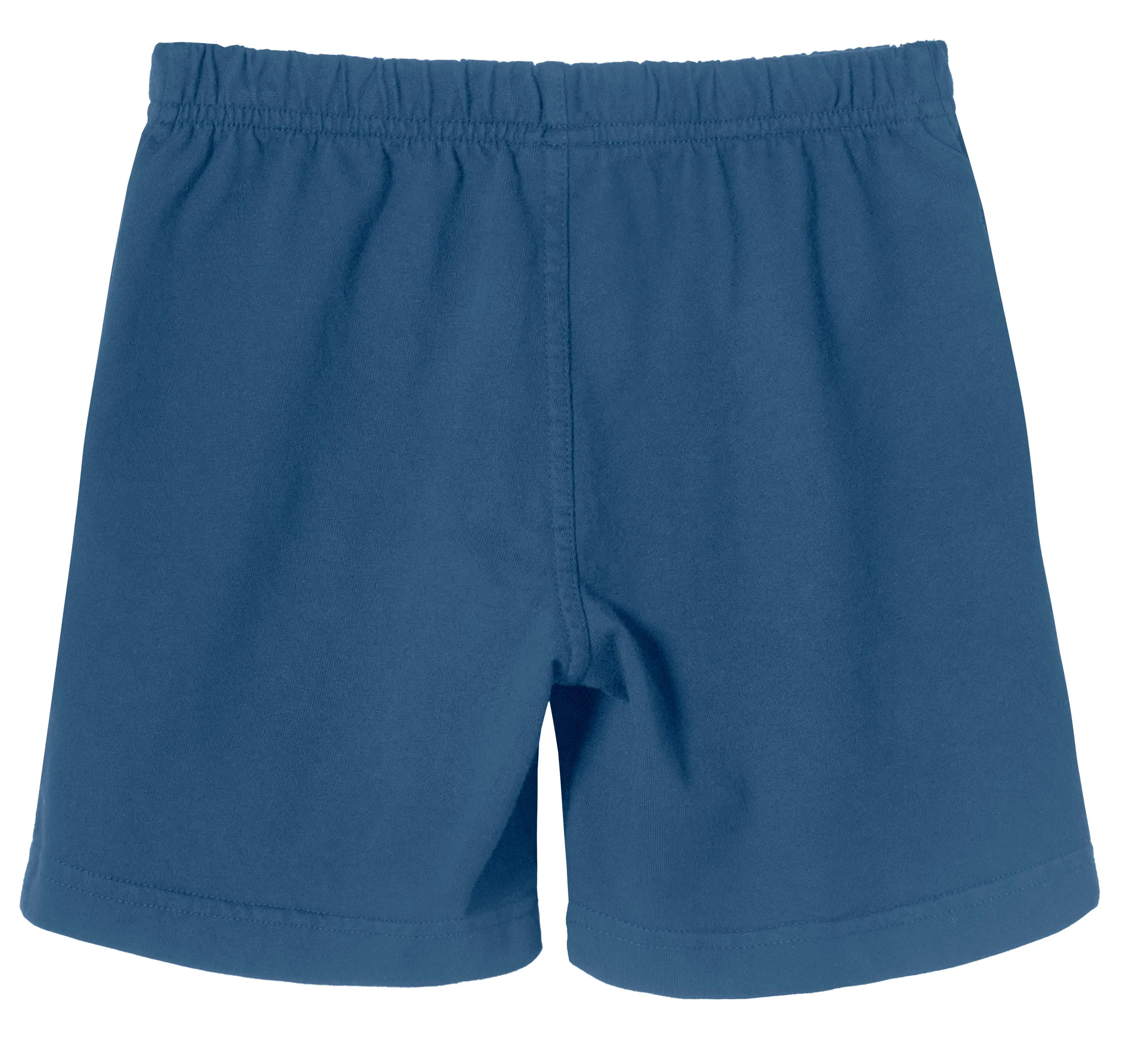 Boys Soft Cotton UPF 50  Above-Knee Side Pocket Shorts | Smurf