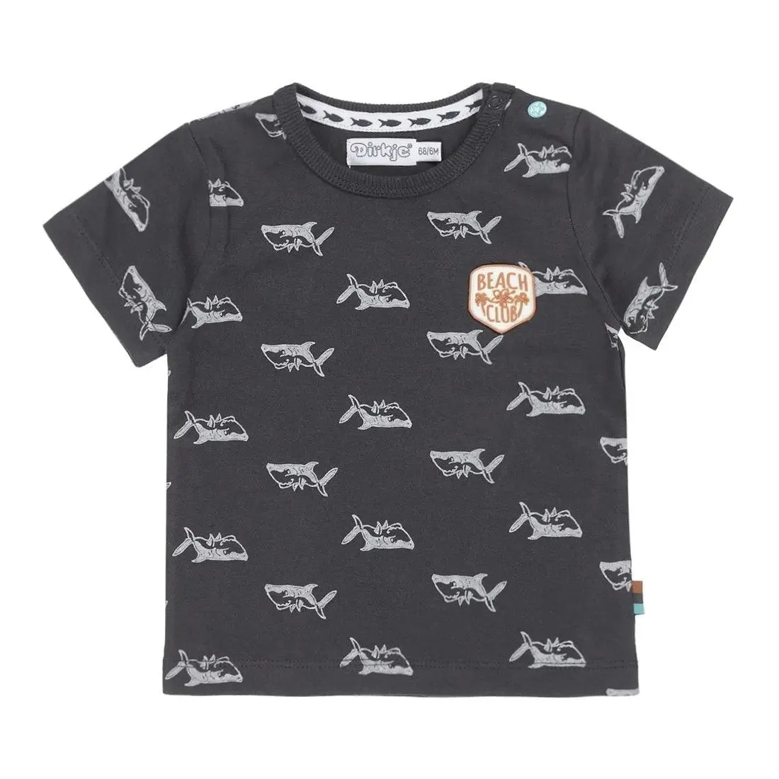 Boys T-shirt Dark Blue Sharks | Dirkje