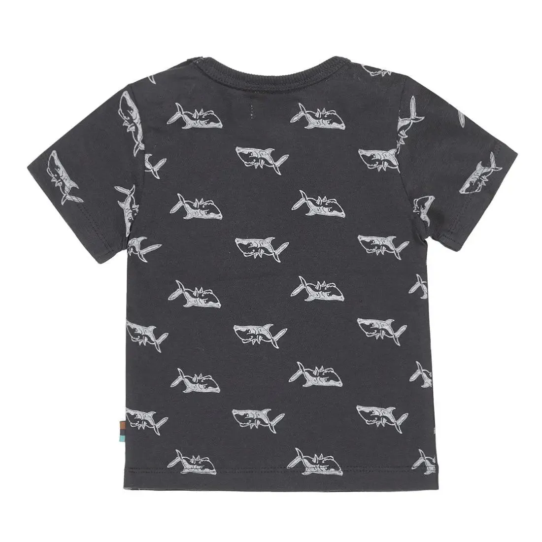 Boys T-shirt Dark Blue Sharks | Dirkje