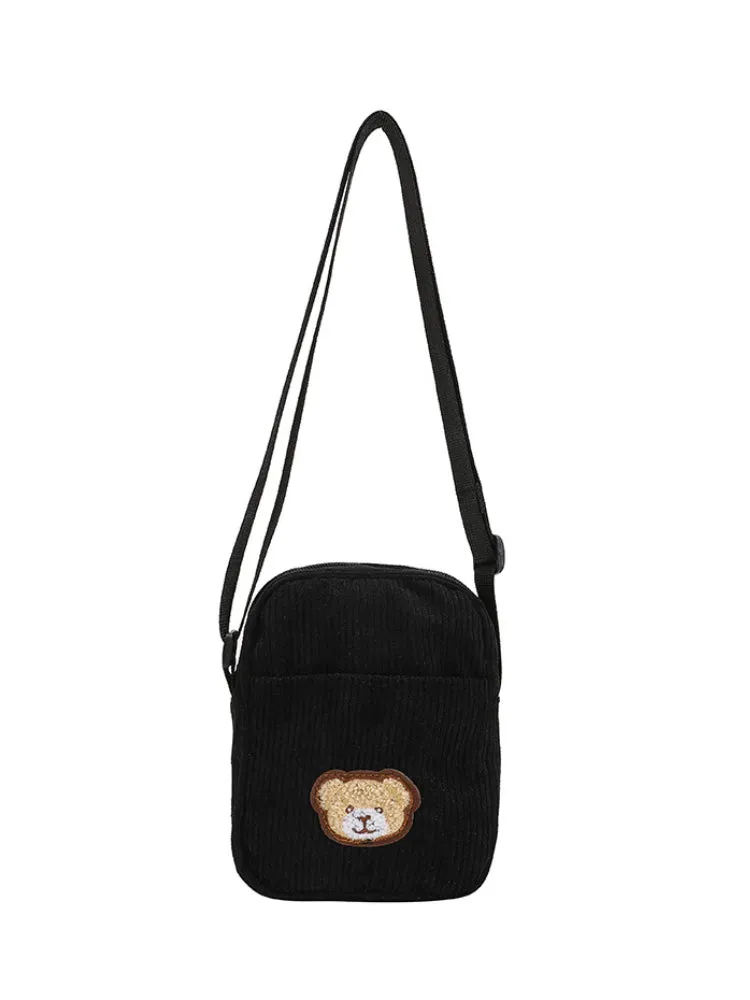 Brown Bear Corduroy Bags