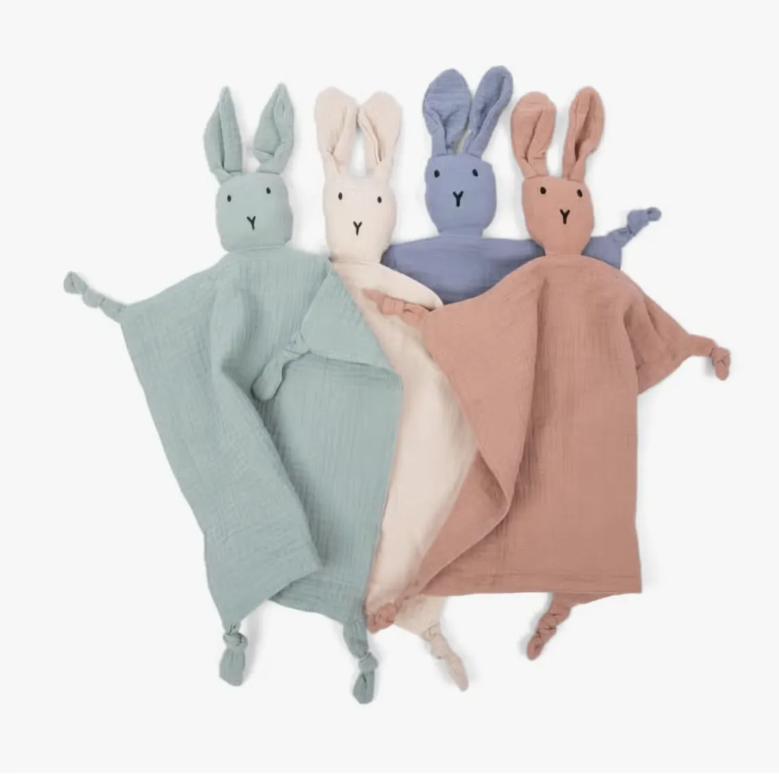 Bunny Lovey Blanket in Green