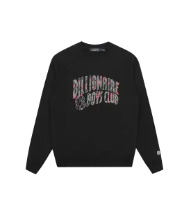 CAMO ARCH LOGO CREWNECK - BLACK