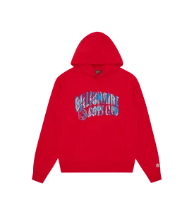 CAMO ARCH LOGO POPOVER HOOD - RED