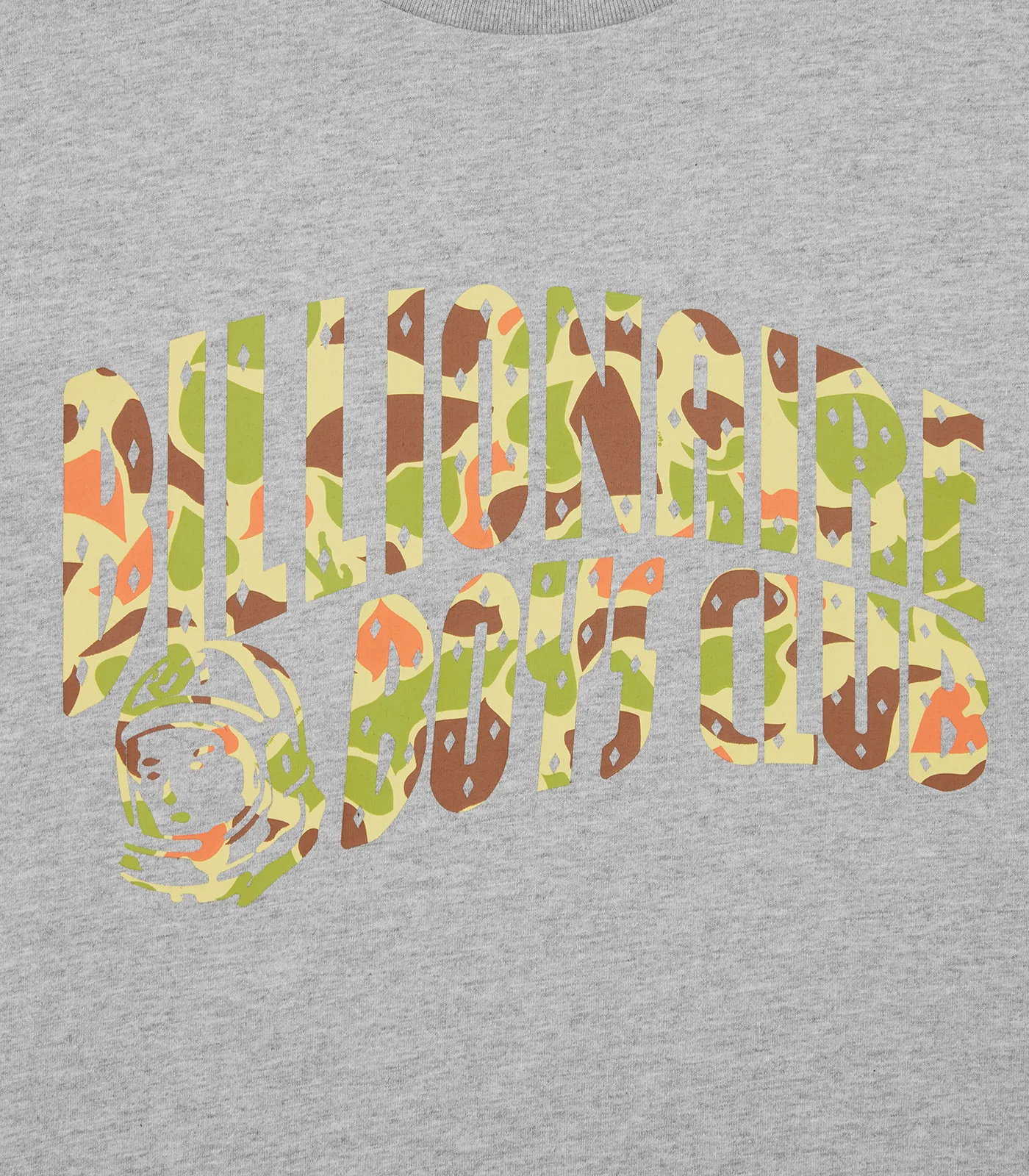 CAMO ARCH LOGO T-SHIRT - HEATHER GREY