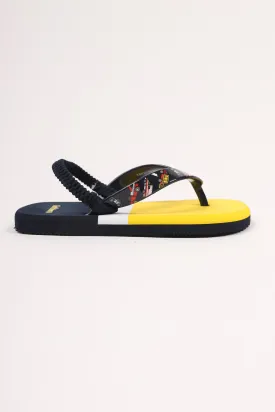 Car print flip flop