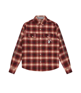 CHECK L/S SHIRT - RED