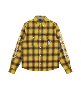 CHECK L/S SHIRT - YELLOW