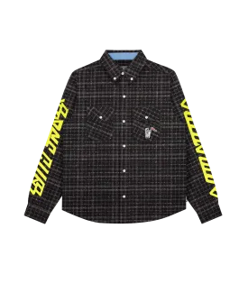 CHECK SHIRT - BLACK