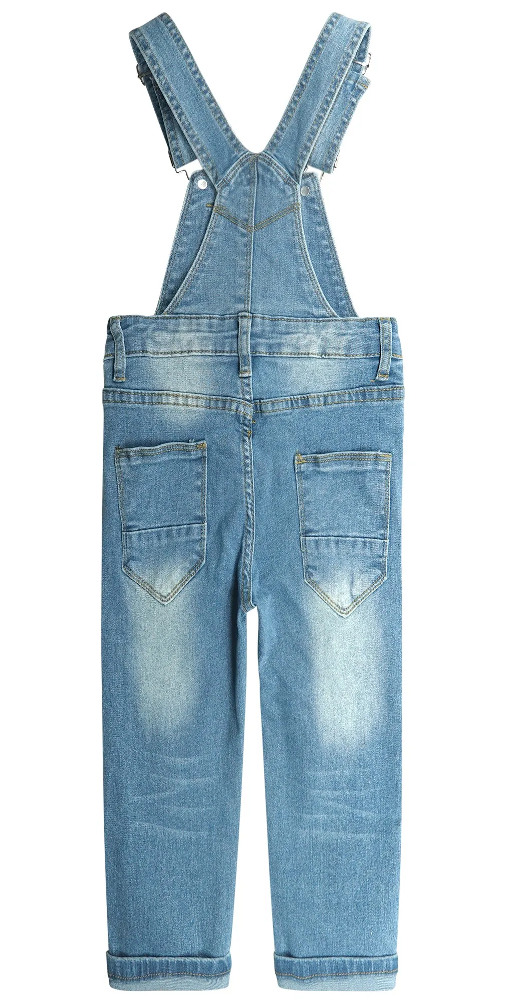 Child Denim Cute Slim Pants Jeans Overalls