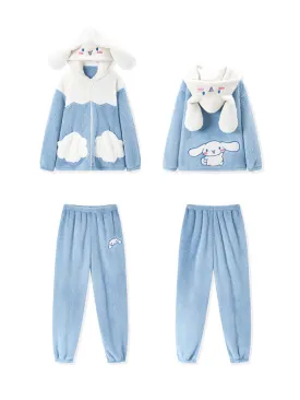 Cinnamoroll Cozy Dreamy Winter Fleece Pajama Set