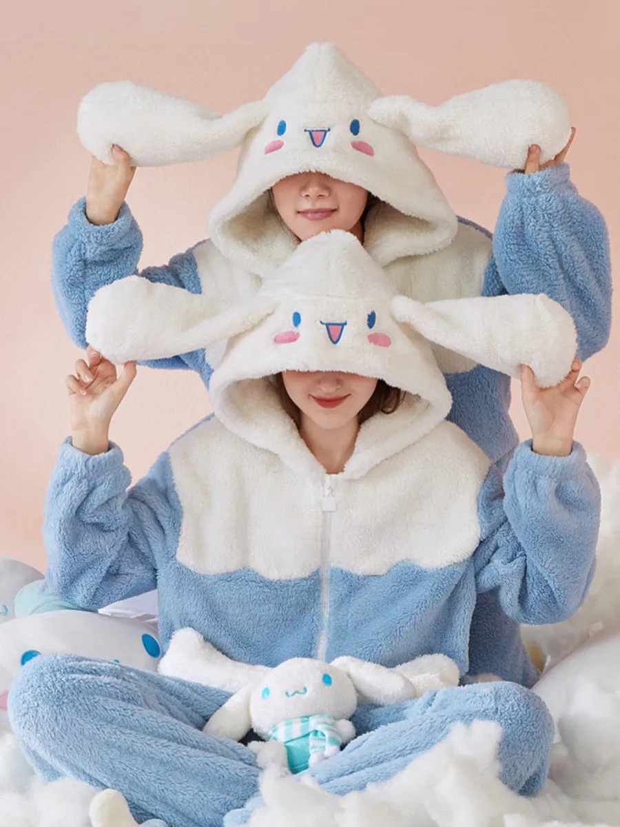 Cinnamoroll Cozy Dreamy Winter Fleece Pajama Set