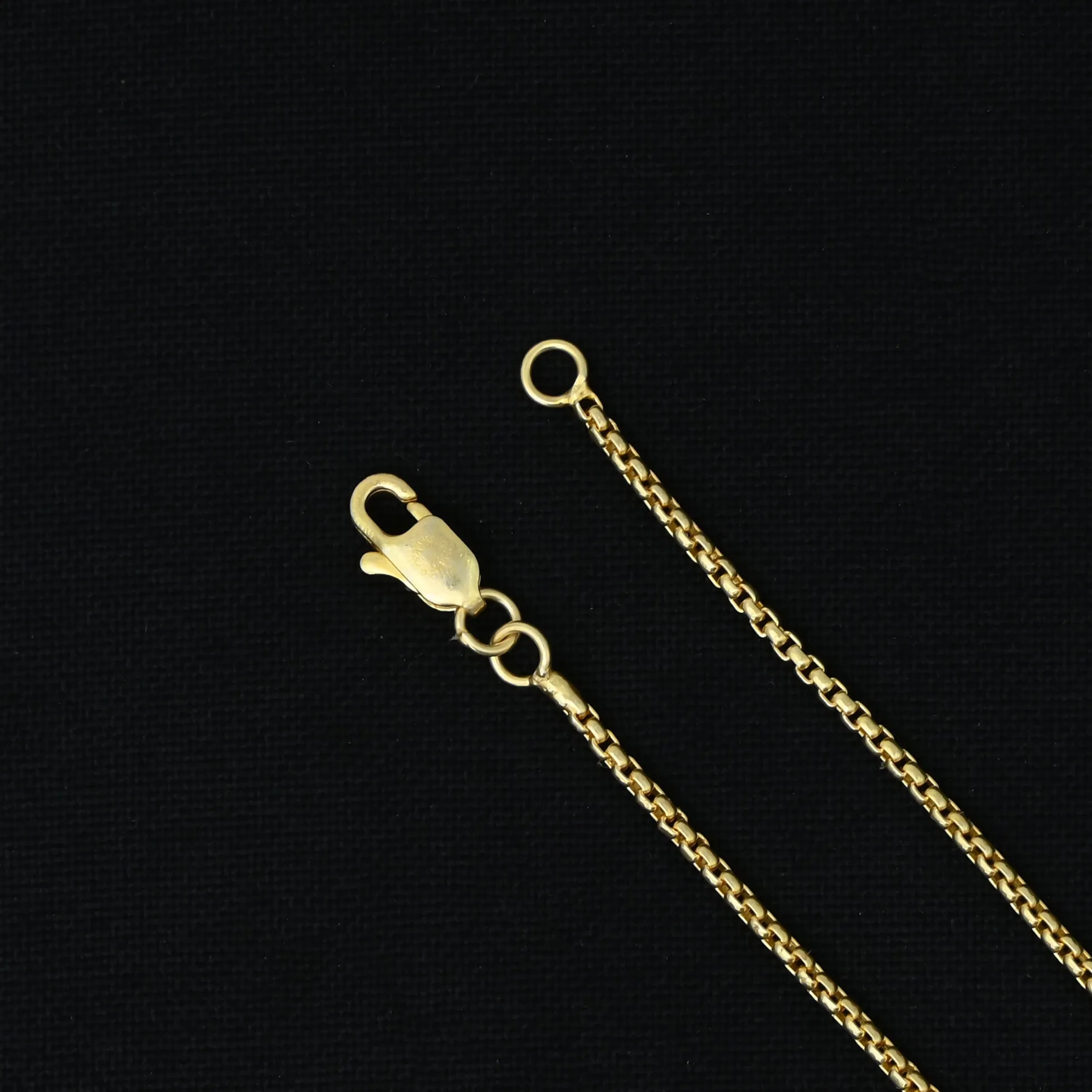 Classic Box Design Gold Plated Silver Chain for Boys