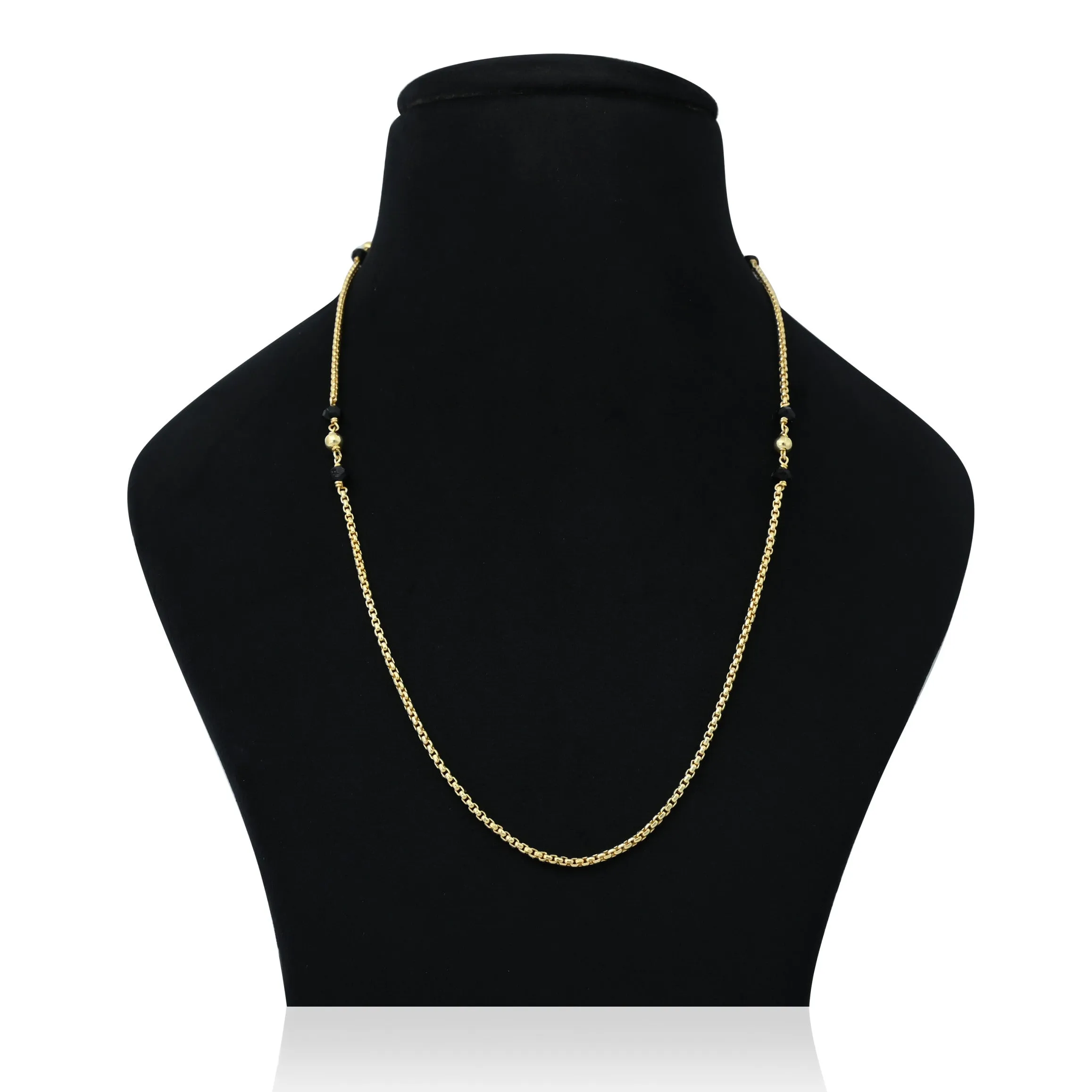 Classic Box Design Gold Plated Silver Chain for Boys