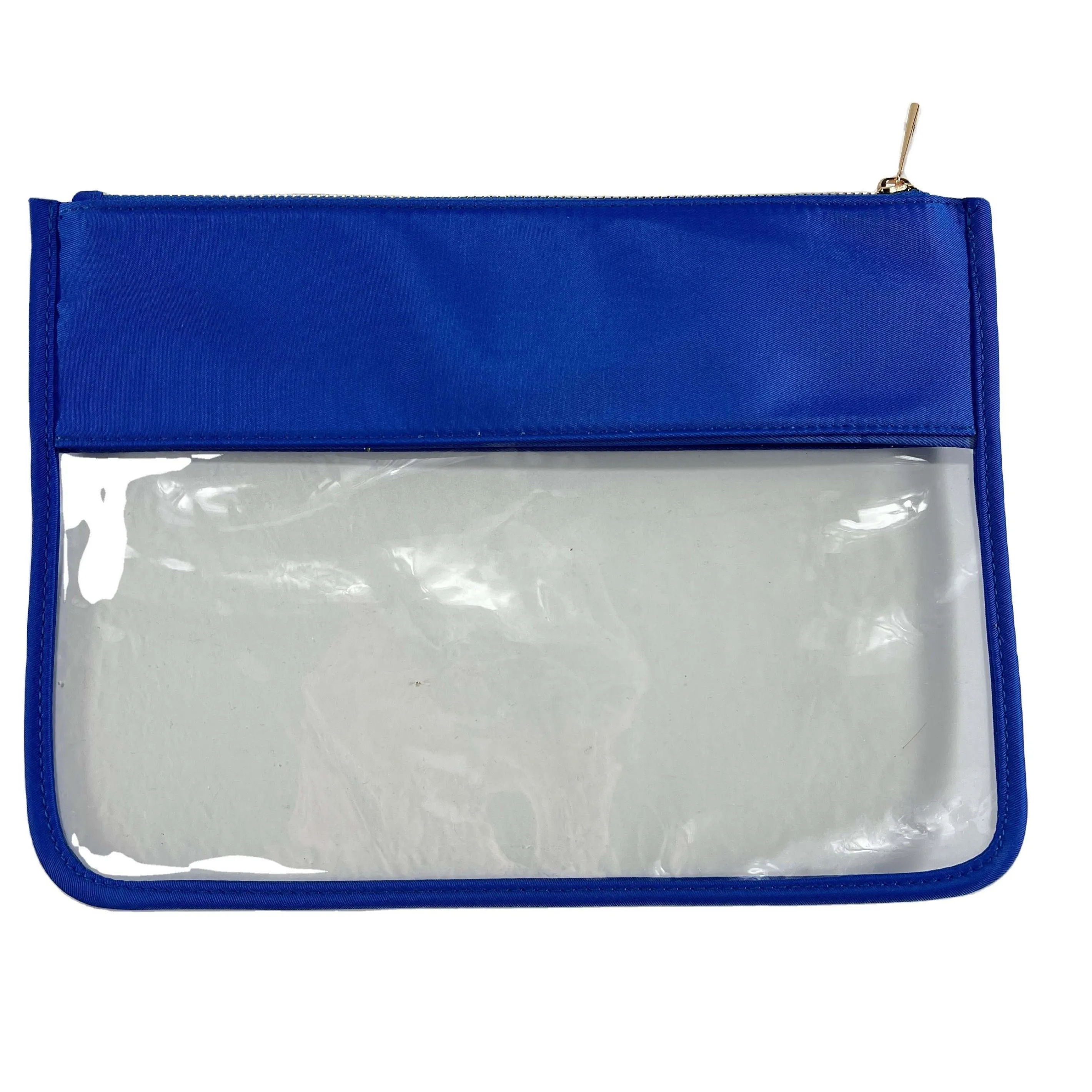 Clear Pouch With Zipper Top - Assorted Colors