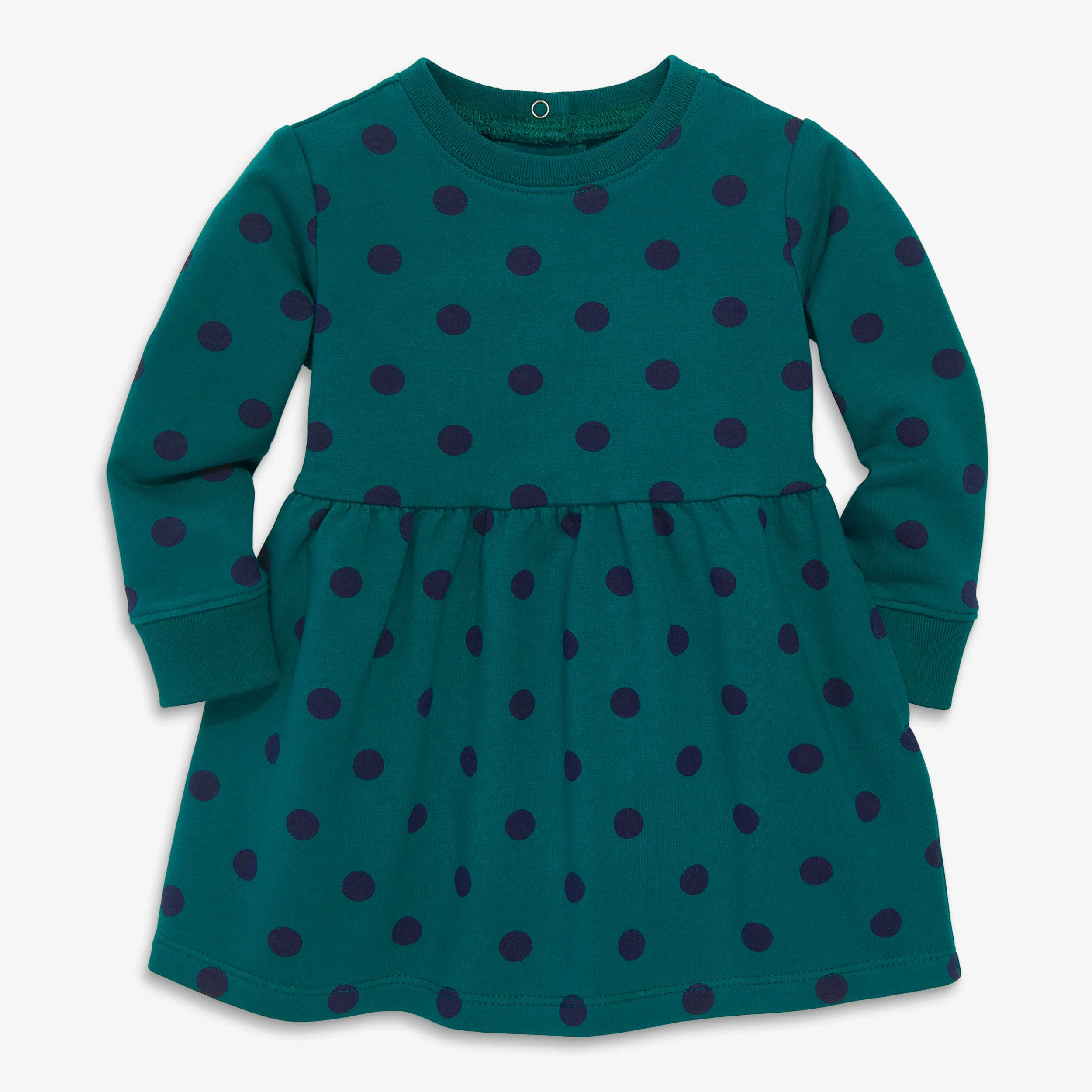 Clearance baby cozy pocket dress in dot