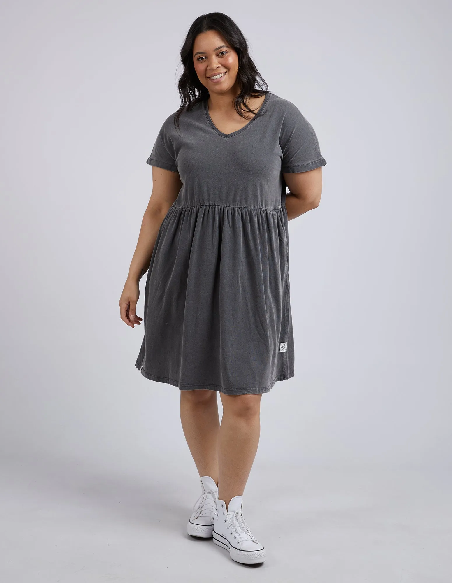 Cloud Camilla Dress Charcoal