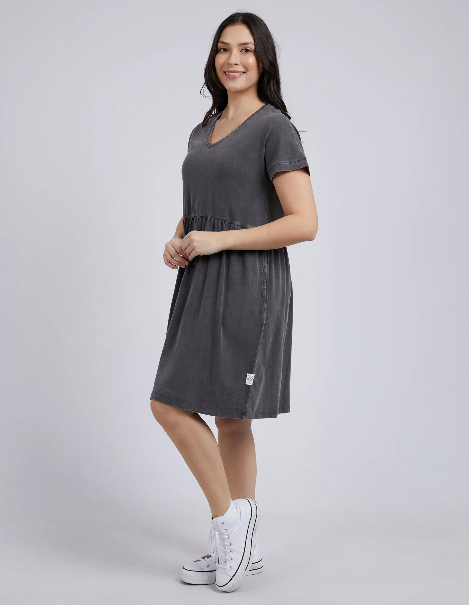 Cloud Camilla Dress Charcoal