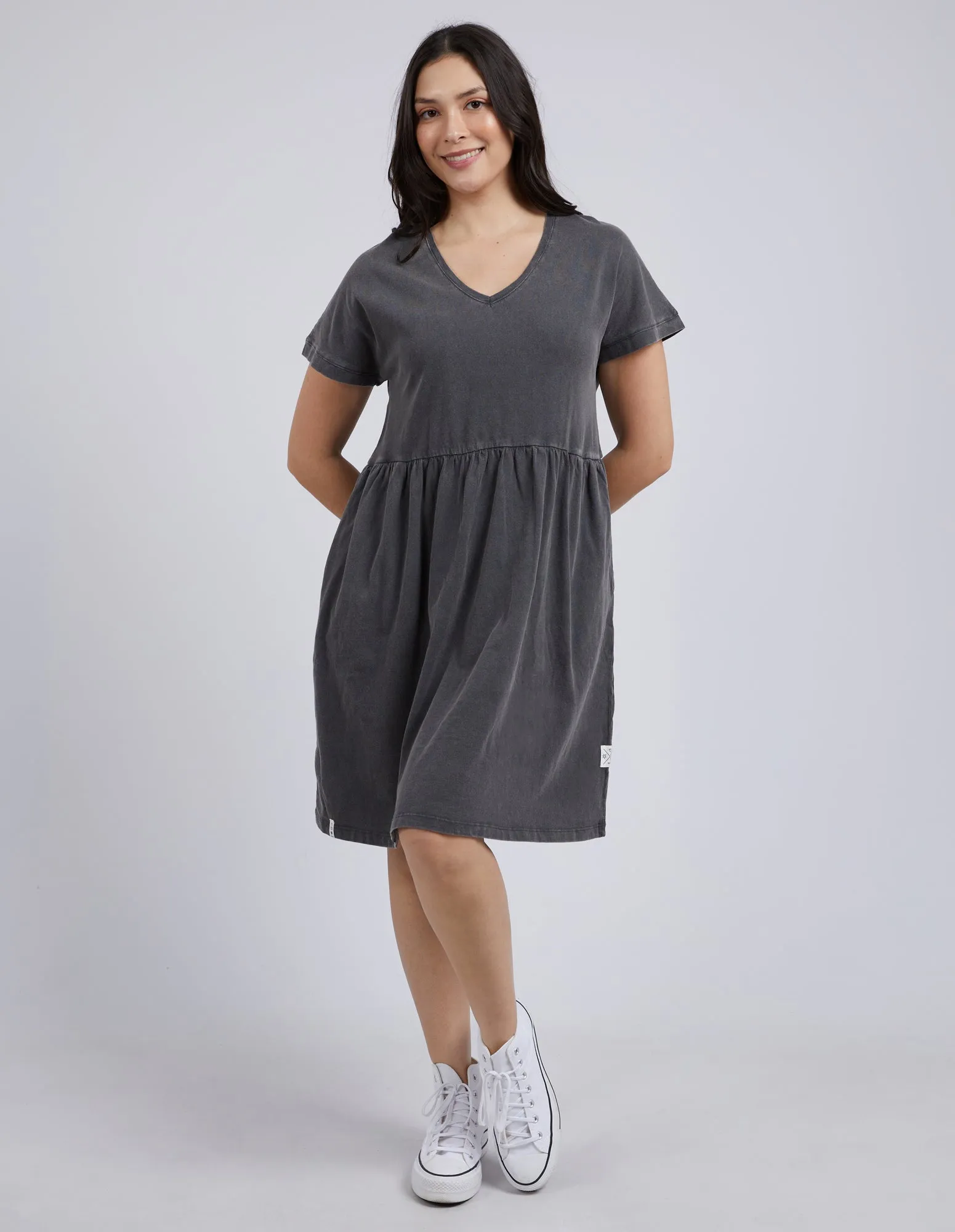 Cloud Camilla Dress Charcoal