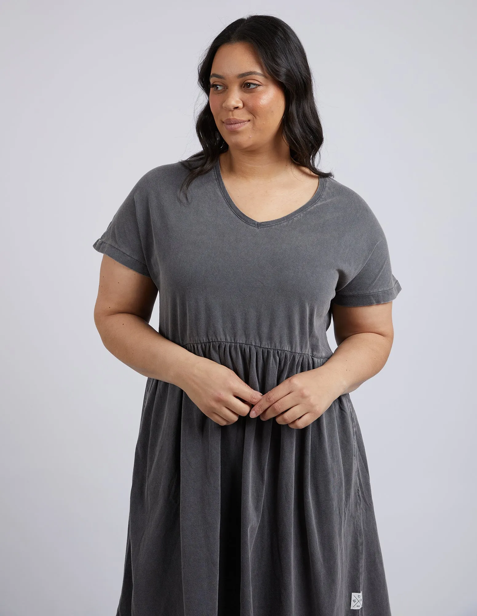 Cloud Camilla Dress Charcoal