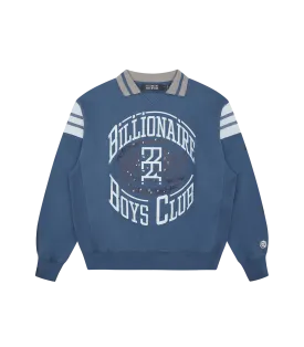 COLLARED CREWNECK - BLUE