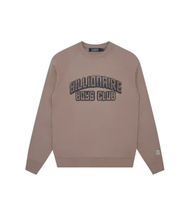 COLLEGE CREWNECK - TAUPE