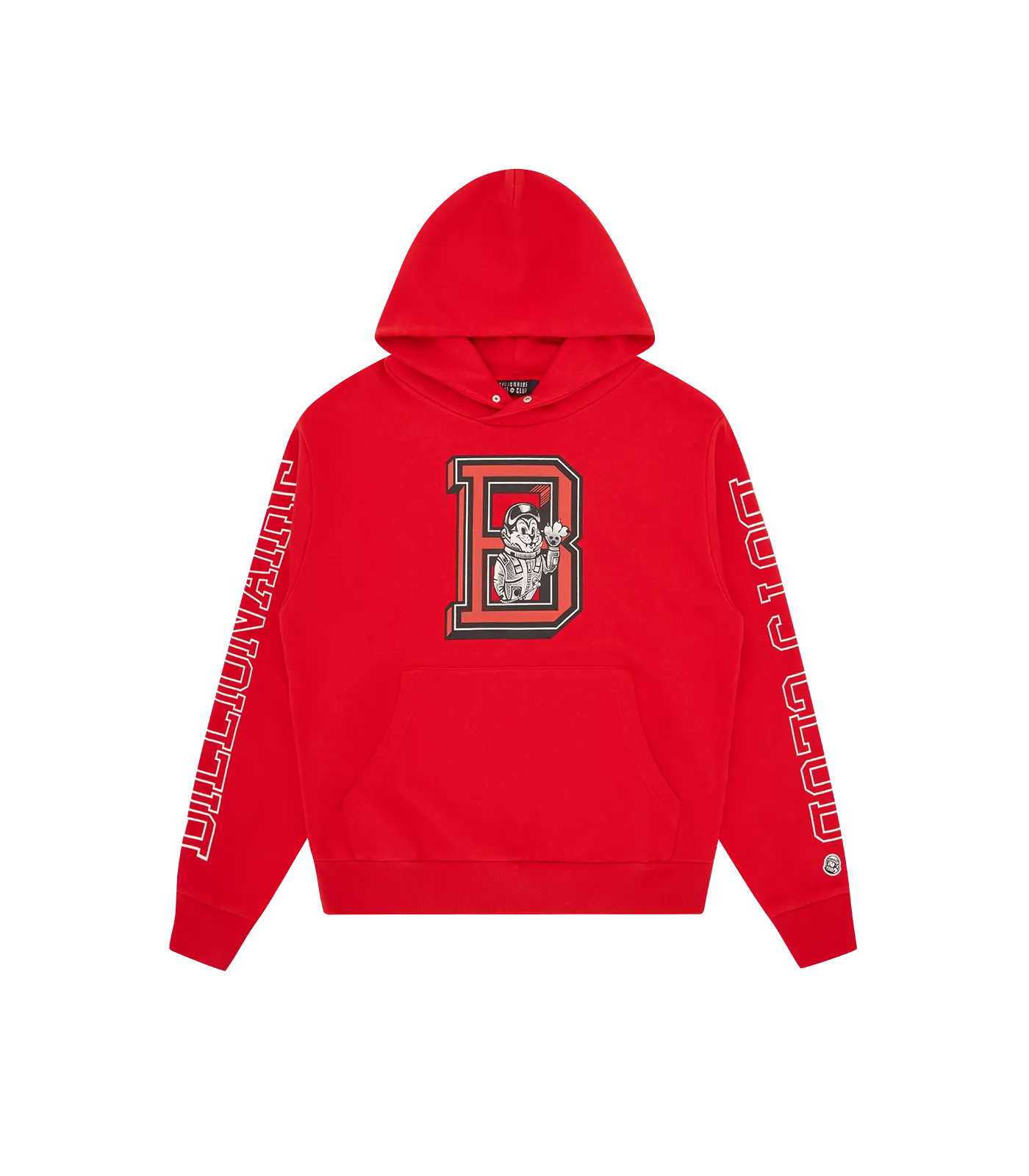 COLLEGE POPOVER BUTTON HOOD - RED